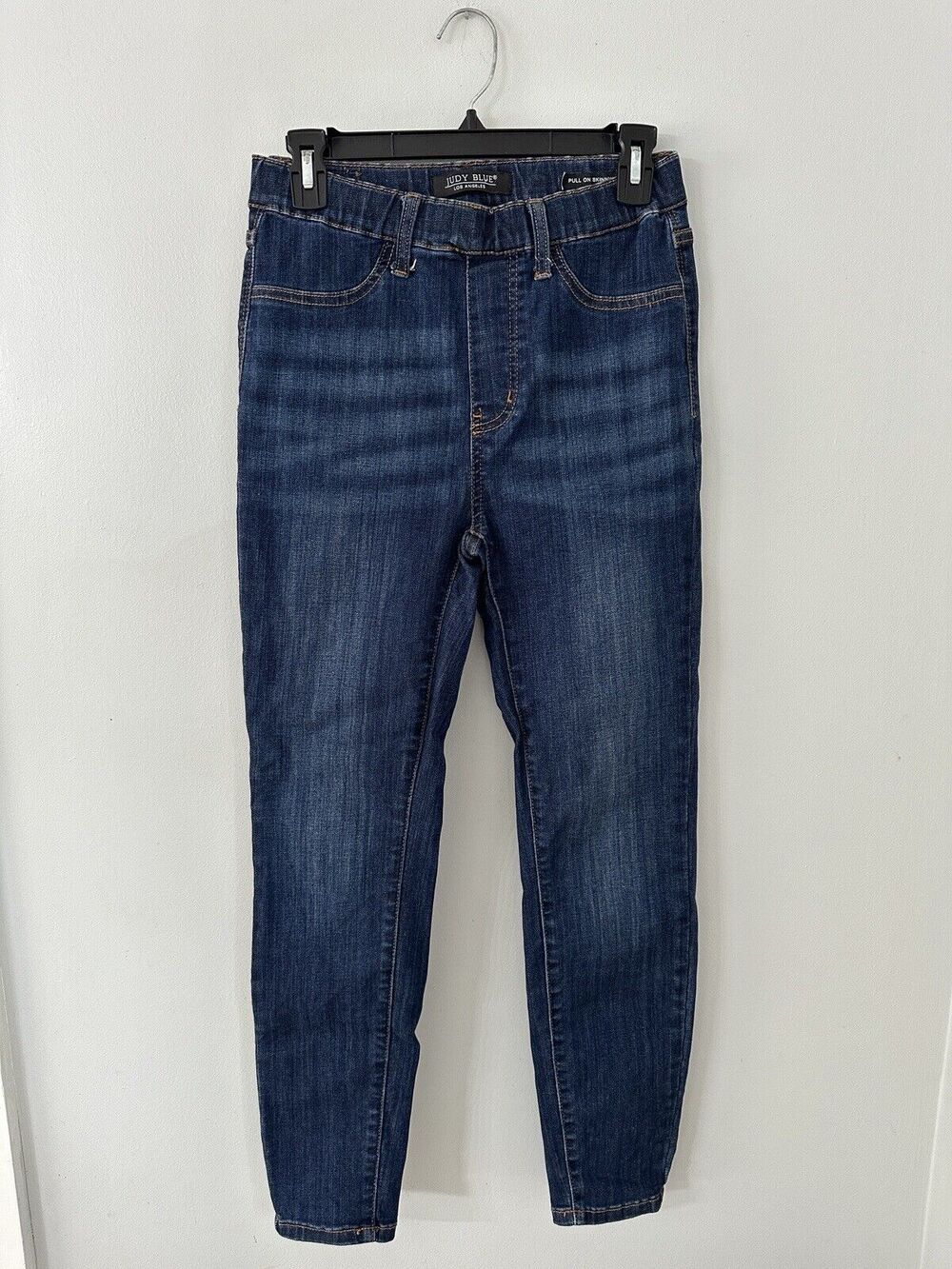 Judy Blue High Rise Dark Wash Pull On Slim Fit Jeans Skinny Size 5/27